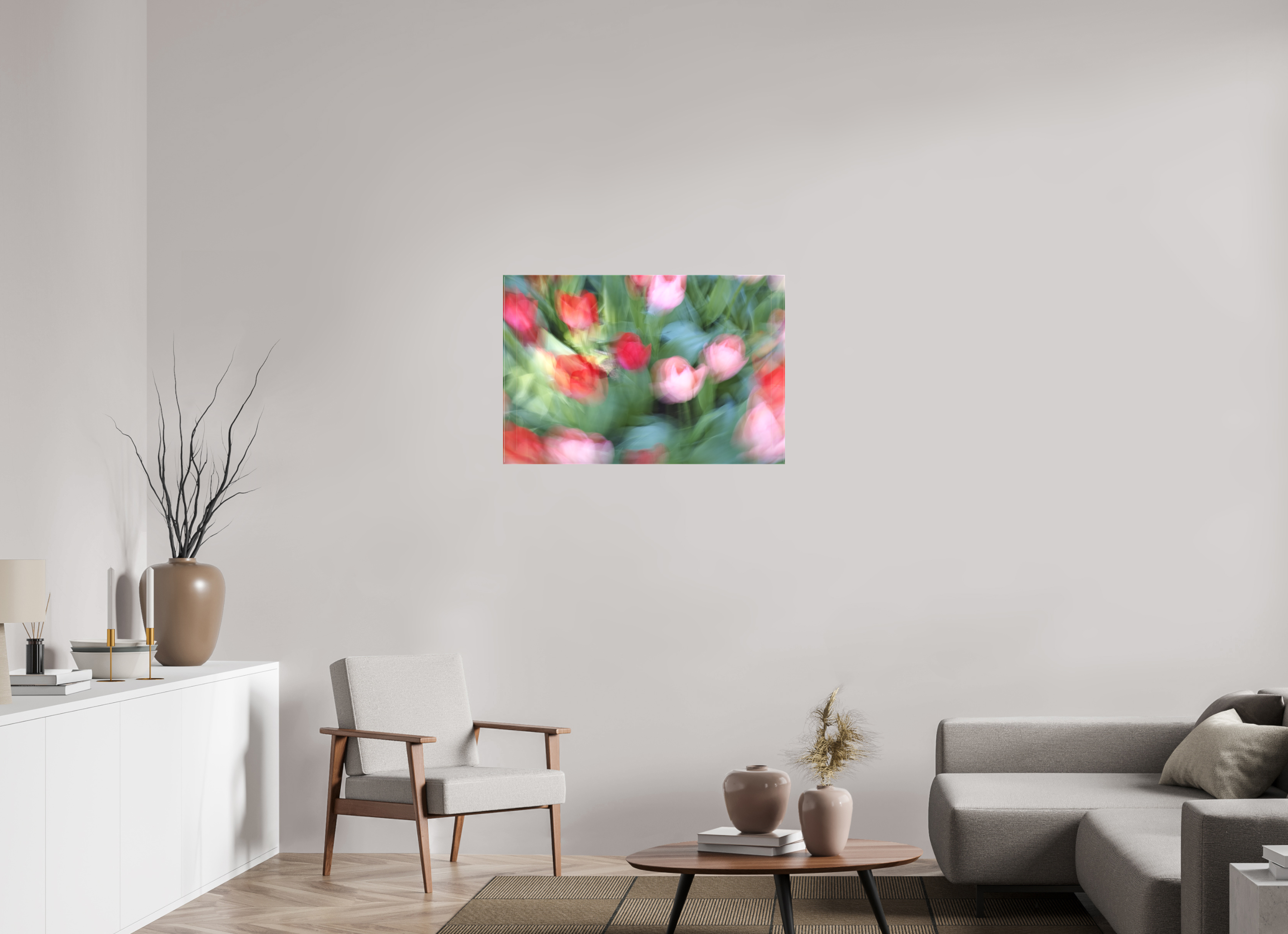 90 x 60 cm, Leinwand matt Flautando