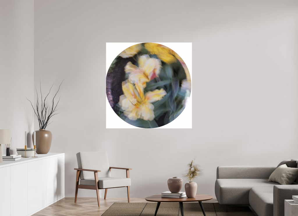 120 x 120 cm, Photo Print Under Acrylic Glass Moment der Entfaltung