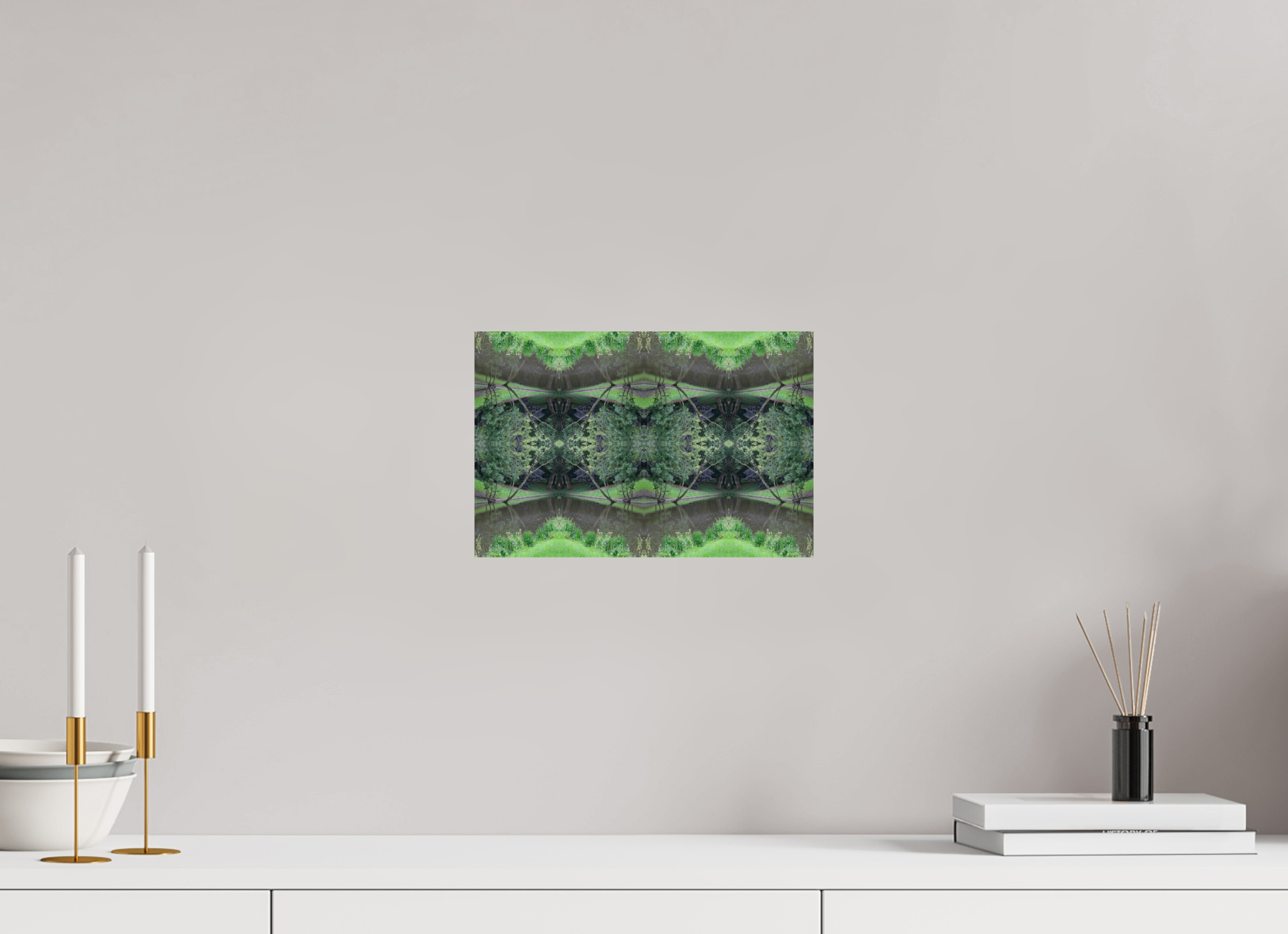 30 x 20 cm, Photo Print On Fuji Crystal DP II Symmetry in Green
