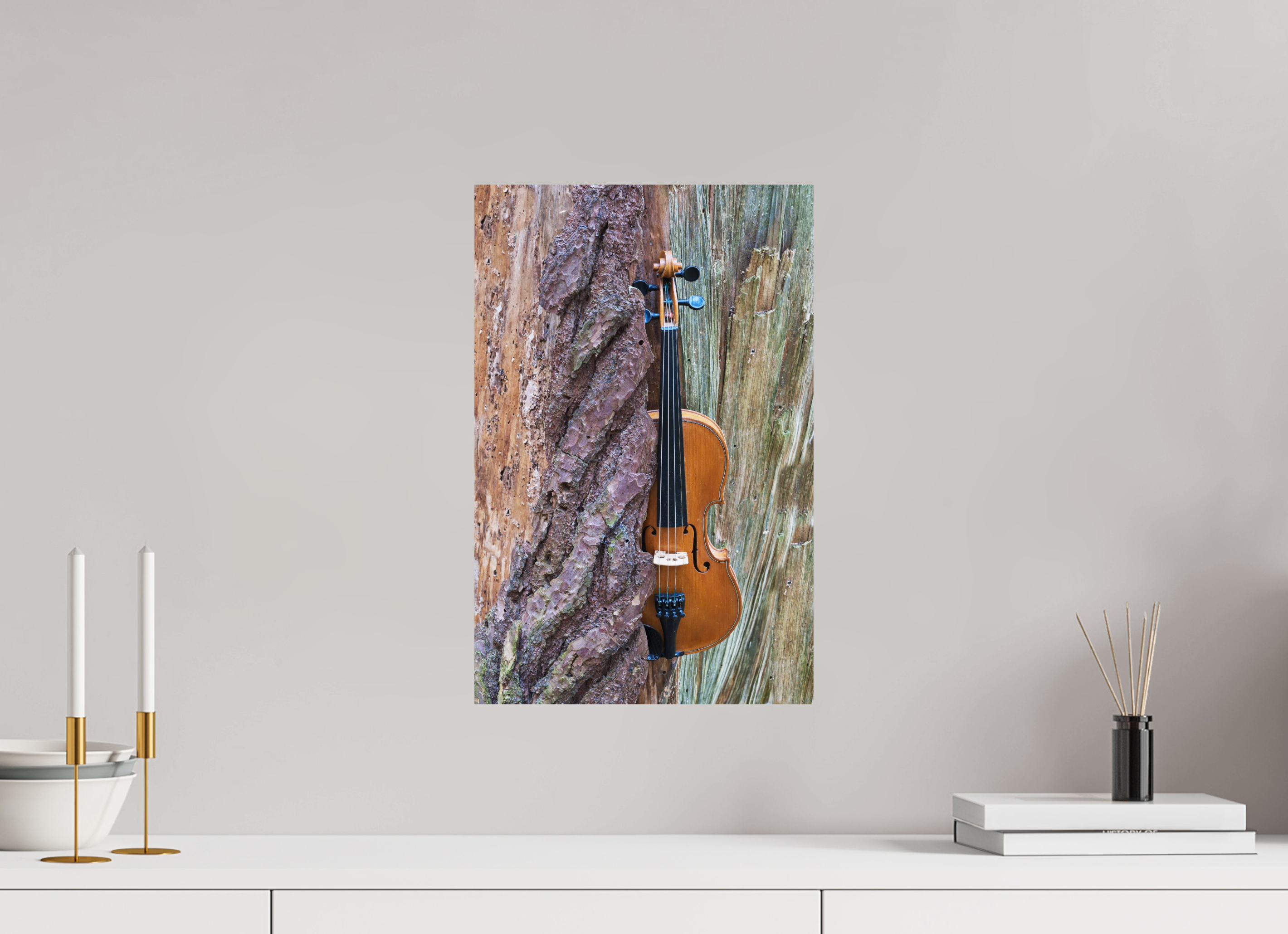 30 x 46 cm, Photo Print On Fuji Crystal DP II A violin in its element