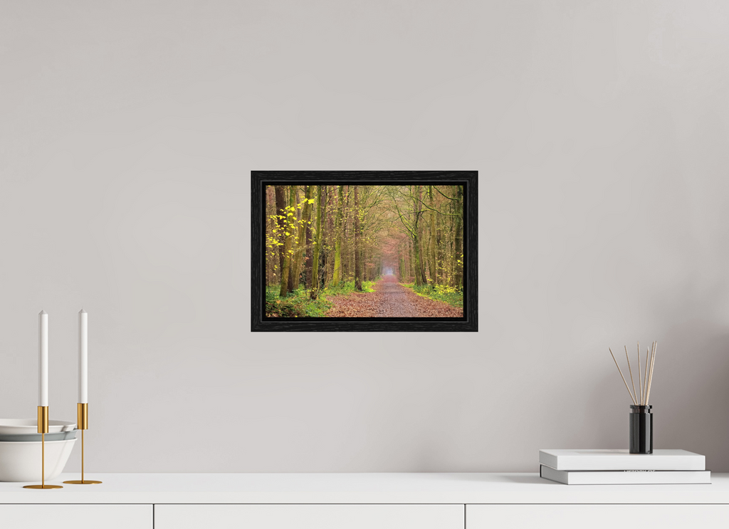 30 x 20 cm, Floater Frame The autumnal Dünnwald forest